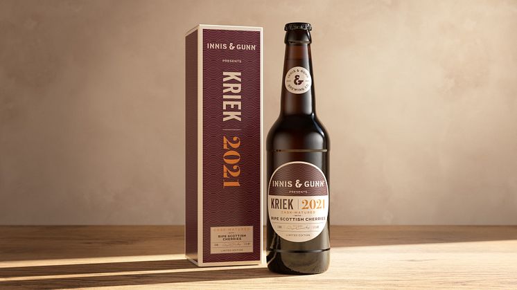 Skotska Innis & Gunn lanserar en spännande syrlig  Scottish Cherry Kriek i strikt begränsad upplaga.