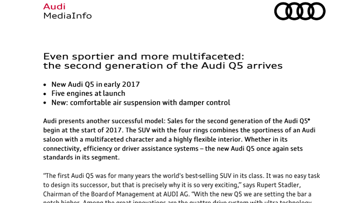 Audi Q5 - UK version