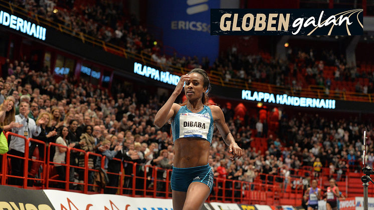 Dibaba jagar sitt tredje världsrekord i Globen 