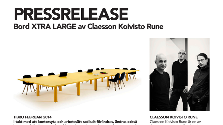 Bord XTRA LARGE av Claesson Koivisto Rune