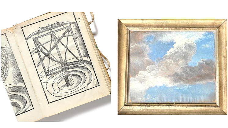 ﻿En bog af Tycho Brahe med astronomiske opfindelser og et kunstværk af P.C. Skovgaard med et studie af skyer var på auktion hos Bruun Rasmussen.