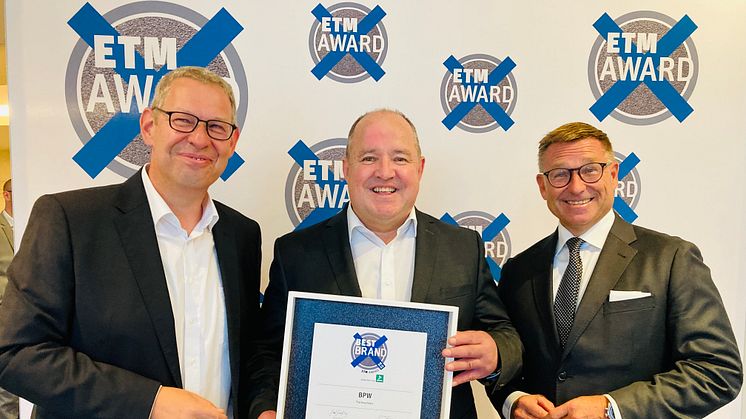 ETM-Award: BPW ist die bevorzugte Marke der Transportprofis 