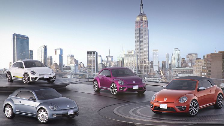 Beetle-feber i New York: Volkswagen presenterar fyra nya versioner