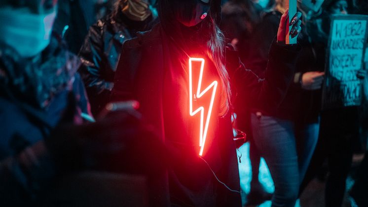 Demonstration mot abortförbudet i polska Wrocław, oktober 2020. Foto: Zuza Gałczyńska/Unsplash