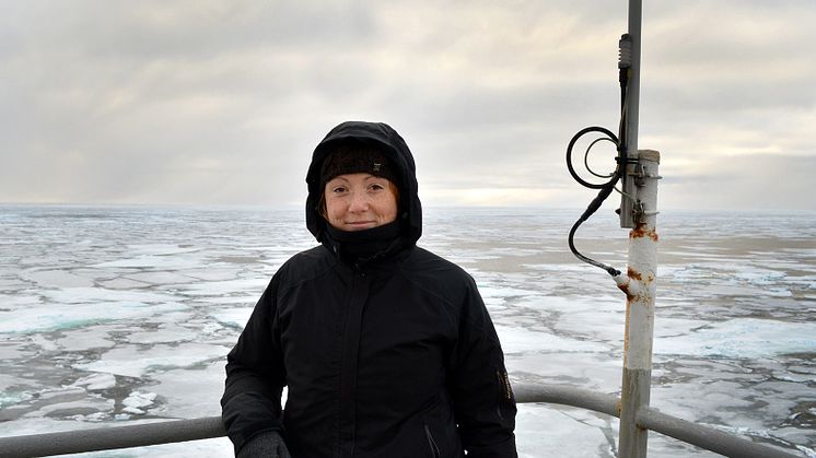 Marie-Luise Kapsch i Arktis.