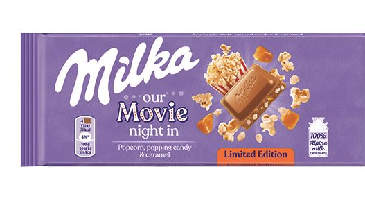 Milka Movie - čokoláda s příchutí popkornu a karamelu