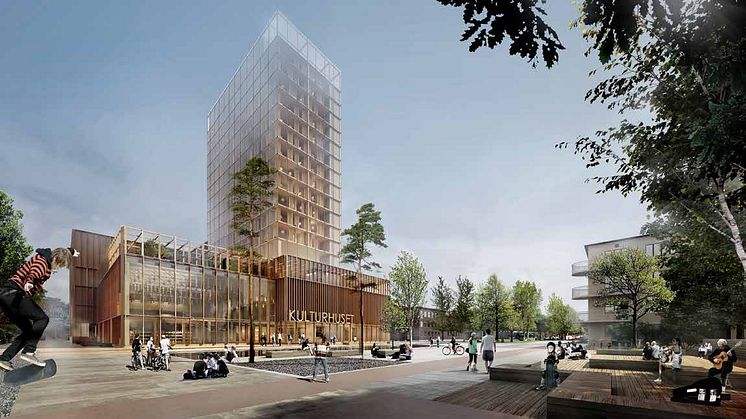White Arkitekter vann arkitekttävlingen om kulturhus och hotell i Skellefteå