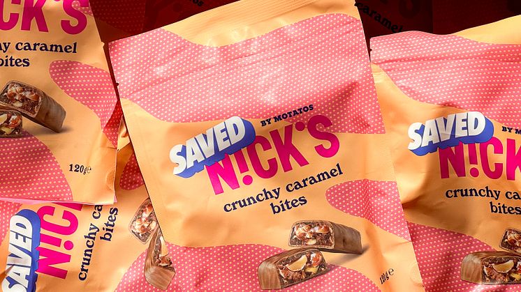 Nick's x Saved by Motatos newest launch - Crunchy caramel bites