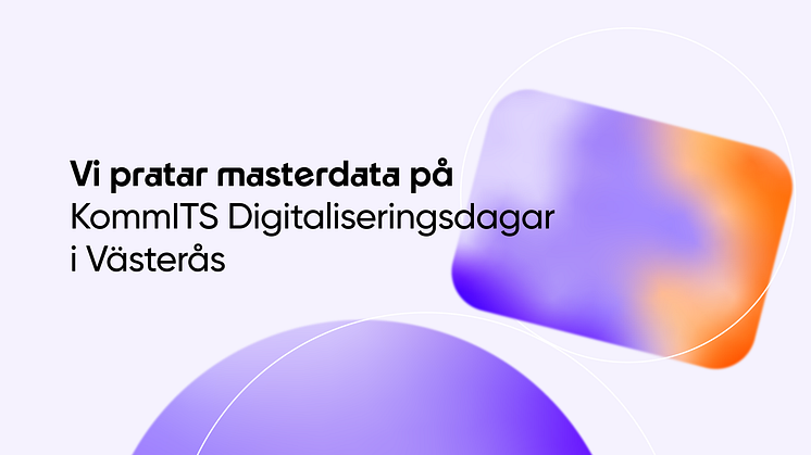 Frends pratar masterdata på KommITS Digitaliseringsdagar i Västerås.
