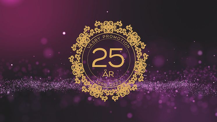 jubileumsfest bakgrund med logo 25