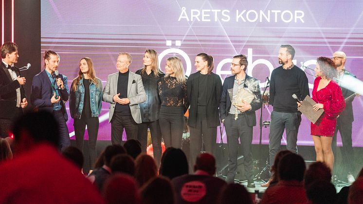 Mäklarhusets Kickoff, vinnare av priset Årets kontor är Örebro.