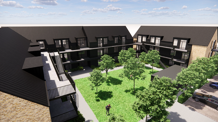 Visualisering af nye boliger, Mariager.