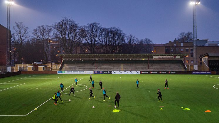 Kvällsträning på Malmö IP