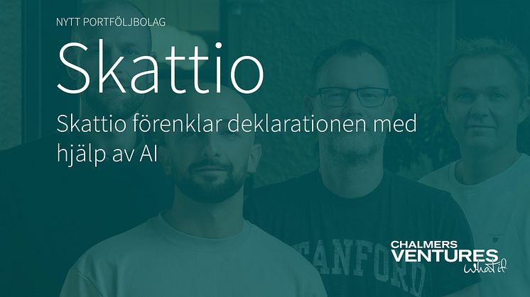 Skattio är ett nytt bolag i Chalmers Ventures portfölj