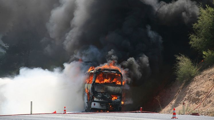 Effektivt arbete mot bussbränder – 67 procents minskning