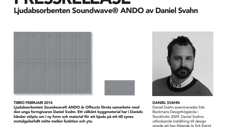 Ljudabsorbenten Soundwave® ANDO av Daniel Svahn