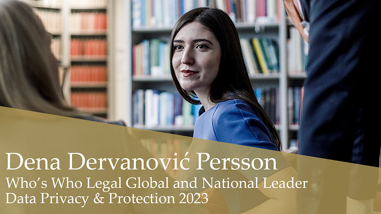 Dena Dervanović Persson keeps Who's Who Legal top ranking