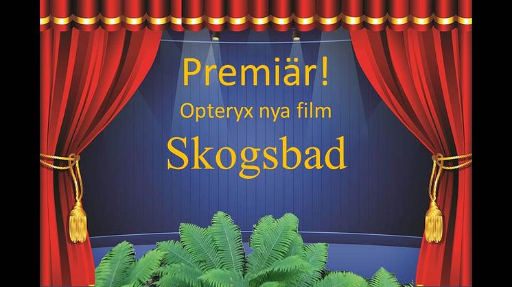 På lördag 18/2 är det premiär för naturum Vattenrikets nya Opteryxfilm.