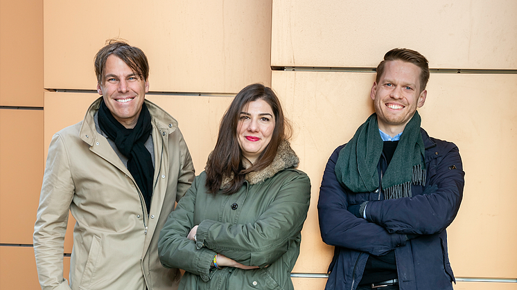 Structor Uppsala växer. Från vänster: Anders Metzén, Sofia Monokrousou och Tobias Johansson.