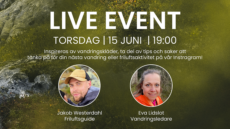 Live event: Vandringskläder och tips från erfarna friluftsguider