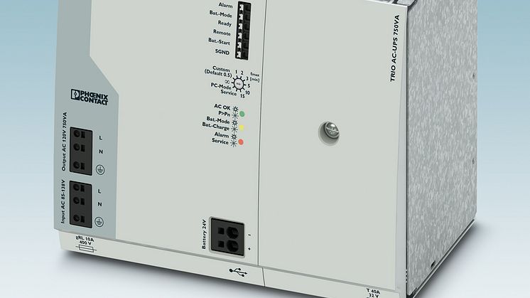 New AC power supply with integrated energy storage