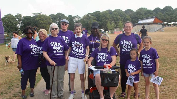 Survivors take a Step Out for Stroke in Watford