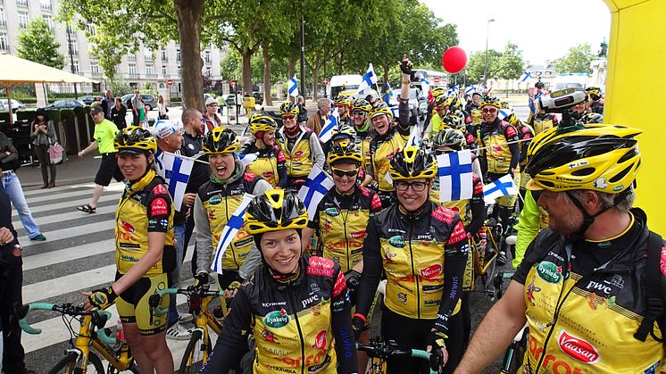 Team Rynkeby pyöräilee syöpälasten hyväksi