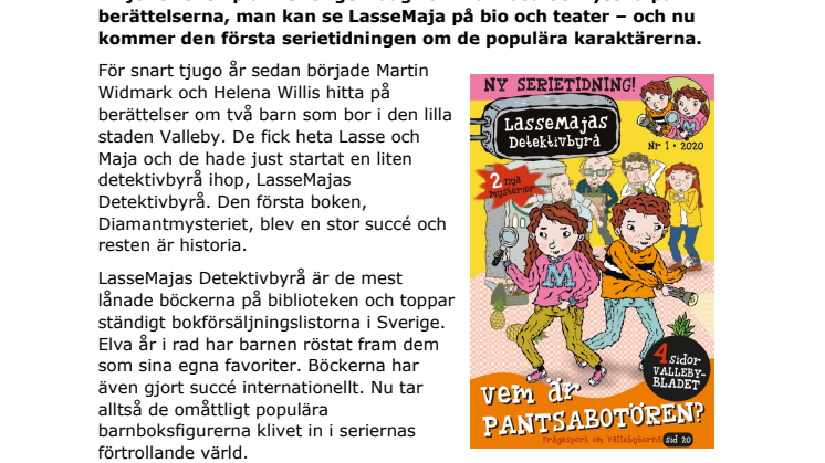 Sveriges mest sålda barnböcker blir serietidning 