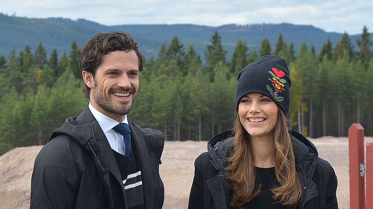 Prins Carl Philip och Prinsessan Sofia vid sitt förra besök i Dalarna           Foto: Länsstyrelsen Dalarna  H. Blixt