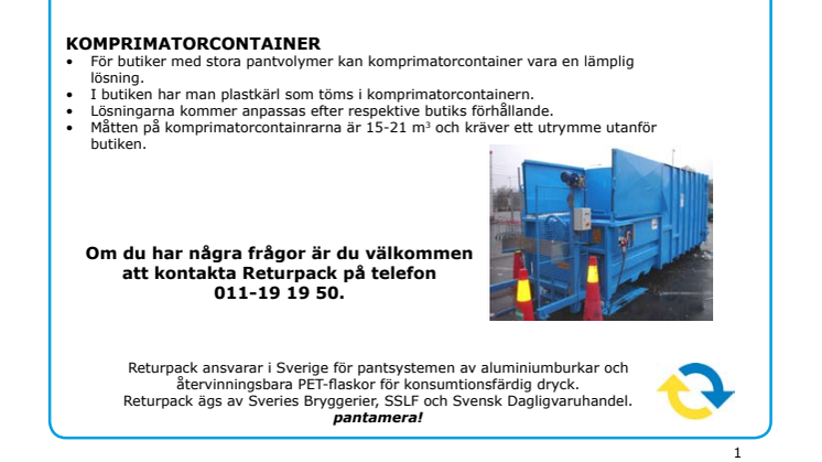 Fakta ny logistiklösning 