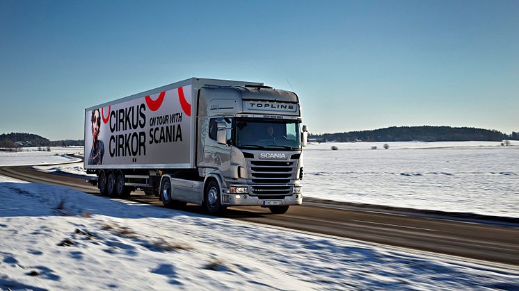 Scania breddar vägen för Cirkus Cirkör