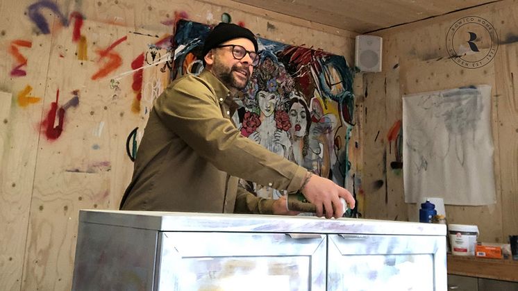Graffitikonstnären Alexander Arlbrandt i unikt samarbete med Rowico Home