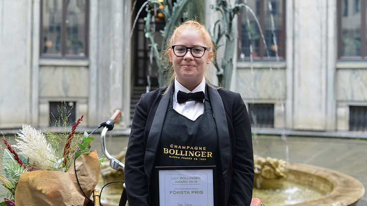 Hanna Eriksson från Köksbaren i Umeå är Årets Lily Bollinger 2018