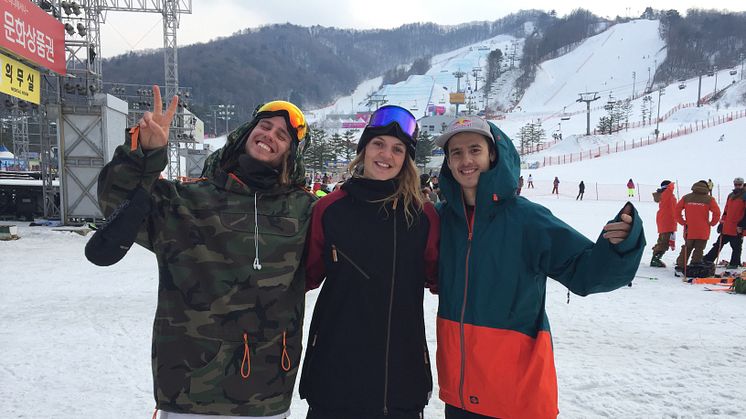 HEnrik Harlaut, Emma DAhlström och Jesper Tjäder. Bild arkiv Olle Danielsson/SSF