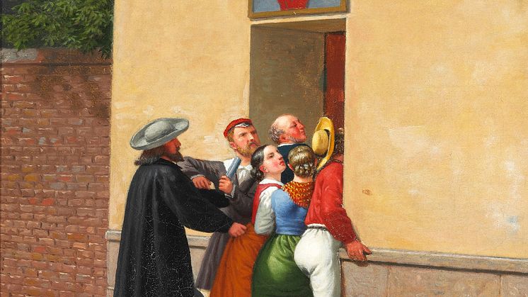 C. W. Eckersberg: "Trængsel i en Dør" (1844)