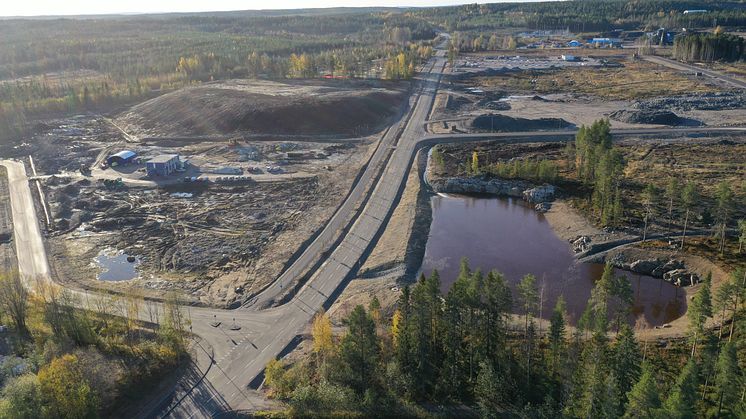 Bild: Skanska. En översiktsbild över Hammarängen Skellefteå Södra. 