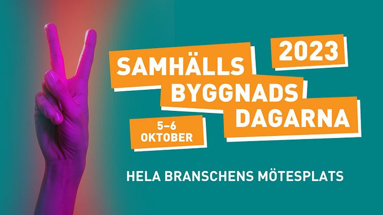 Samhällsbyggandsdagarna 5–6 oktober 2023. Vi ses på 7A vid Odenplan i centrala Stockholm. Foto: Cottonbro/Pexels