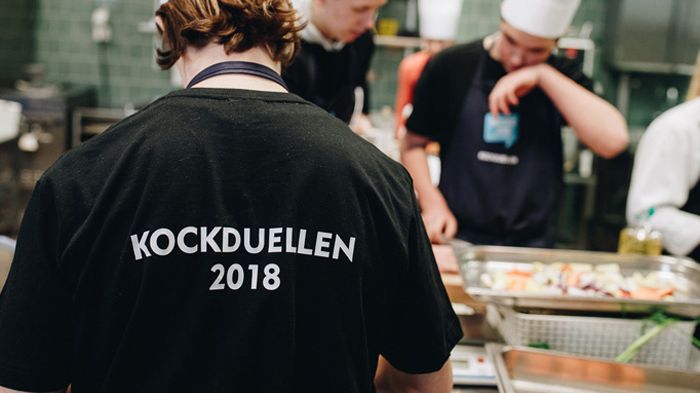 Stadsfinalen av kockduellen för högstadieelever, åk 8-9 sker på Restaurang- och livsmedelsprogrammet på Gymnasium Skövde. Foto: David Thunander
