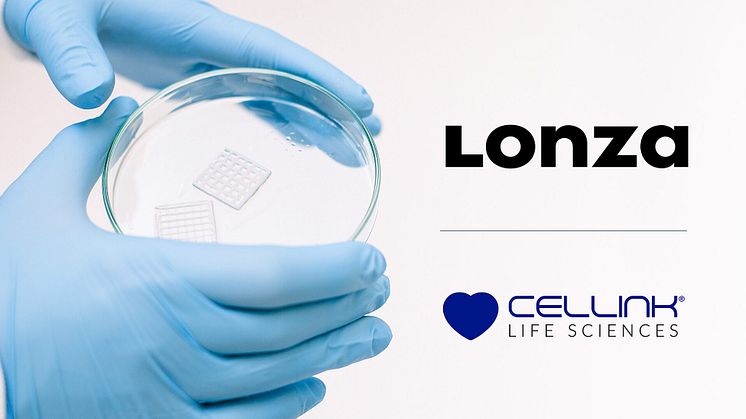 CELLINK och Lonza ingår samarbete för att erbjuda kompletta arbetsflöden för 3D cellkultivering