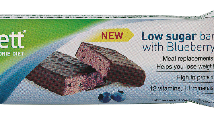 Nutrilett Low sugar bar with Blueberry, 62 g