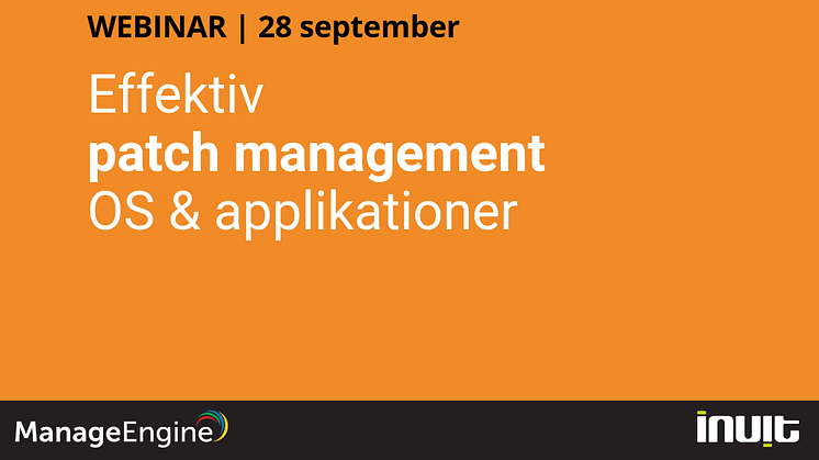 Effektiv patch management av OS och applikationer