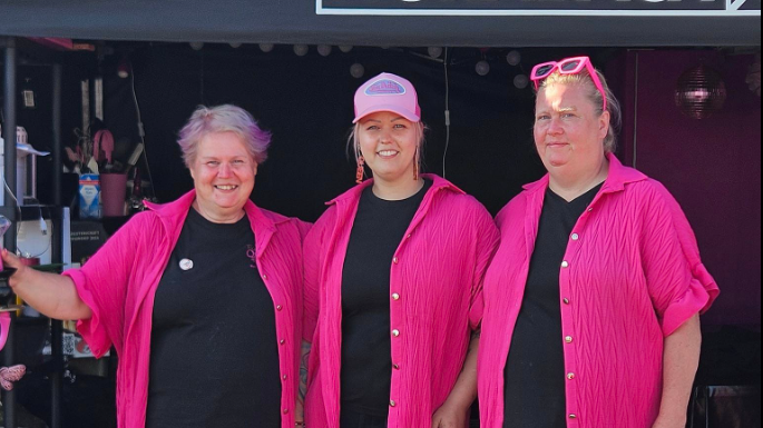 Från vänster: Bea Hultfeldt, Michaela Juliusson & Malin Lennartsson-Granqvist.