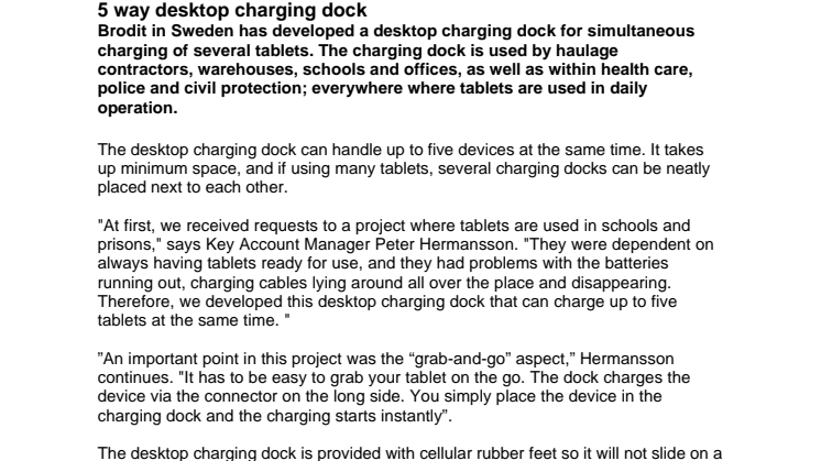 5 way desktop charging dock