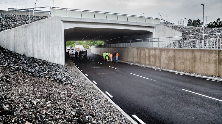 Öppning av passage under E4 vid Arlandastad