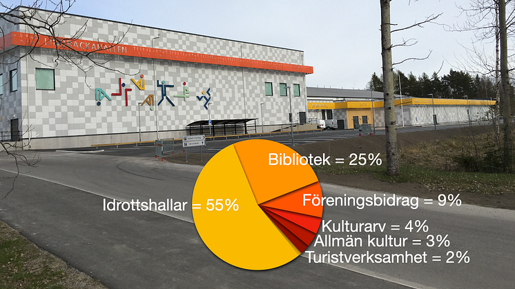 Idrottshallar är den största kostnaden i Kultur- och fritidsenhetens budget 2022 - bland annat på grund av högre hyror för ishallen/curlingshallen i Lindesberg.