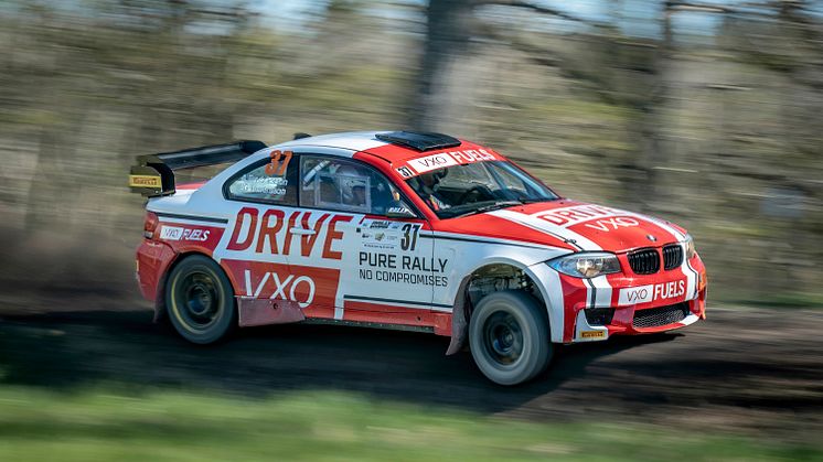 DRIVE VXO säkrar historisk seger i Rally-SM med BMW byggd för framtidssäkrade bränslen