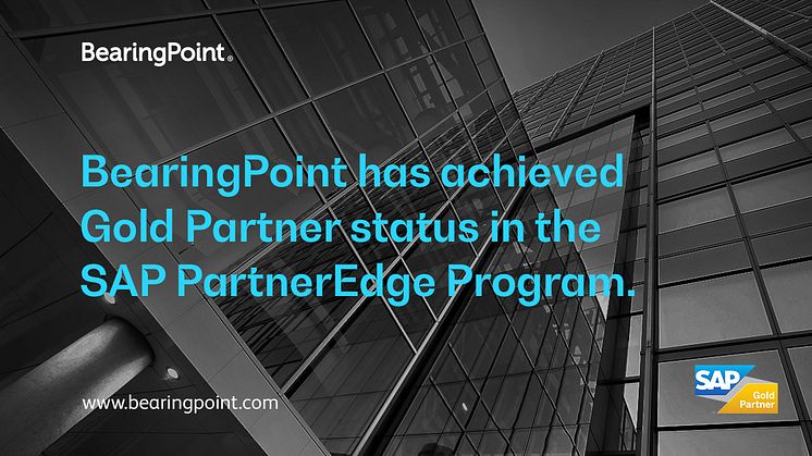 BearingPoint is now SAP Gold Partner