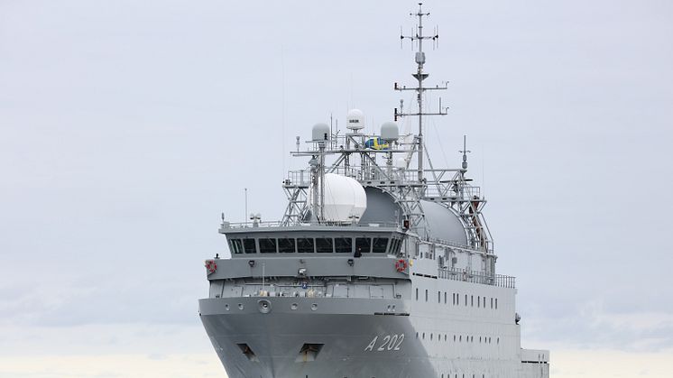 Signalspaningsfartyget HMS Artemis, Foto: Försvarsmakten