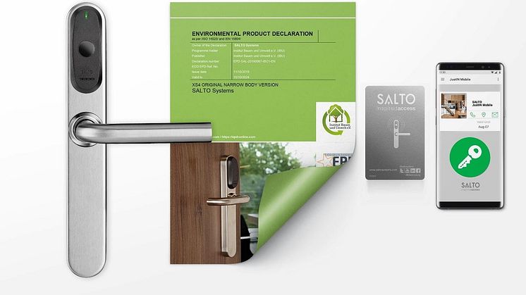 SALTO Systems oppnår miljøproduktdeklarasjon  (EPD)