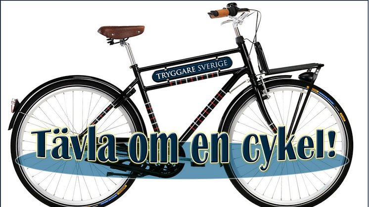 Frågetävling om brott & (o)trygghet i Sverige - vinn en cykel!